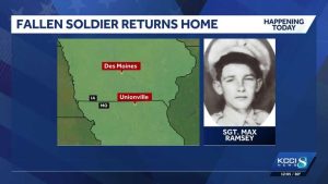 Iowa Korean War Soldier Max Ramsey S Remains Return Home