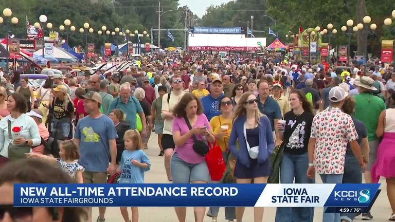 Iowa State Fair Breaks Attendance Record With Over 1 2 Million Visitors