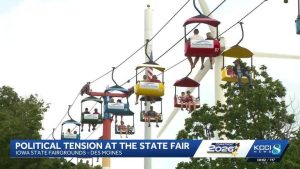 Iowa State Fair Campaign Atmosphere Grows Tense Amid Candidate Protests