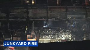 Junkyard Fire In Hunting Park