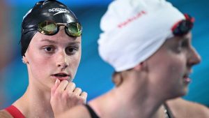 Katie Ledecky Summer Mcintosh Meet At Pan Pacs
