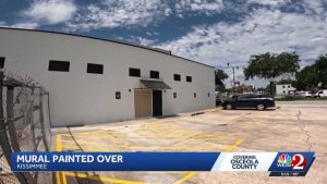 Kissimmee Pilates Studio Owners Repaint Mural Spark Local Debate