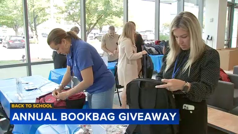 Local Students Receive Bookbags