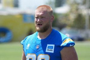 Los Angeles Chargers Center Tyler Biadasz Carted Off Practice Field With Leg Inj