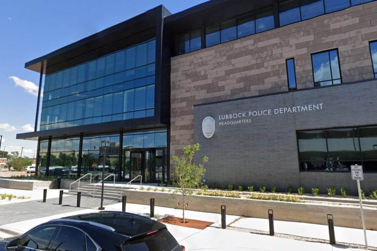 Lubbock Police Department Adds New Blue Light Emergency Phone Outside Headquarte