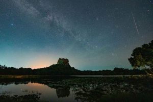 Meteor Shower And Solar Eclipse