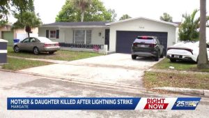 Mother And Daughter Killed By Lightning Strike In Margate Broward County