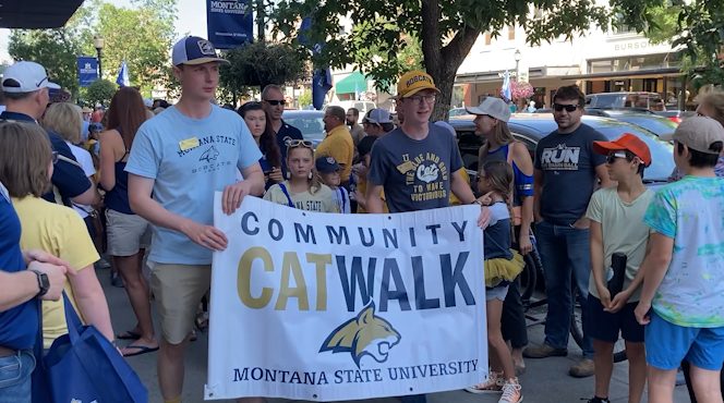 Msu Cat Walk Brings Bobcat Spirit To Downtown Bozeman