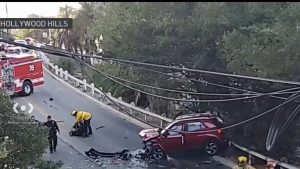 Multiple Vehicle Crash On Cahuenga Pass Sends At Least One Person To Hospital