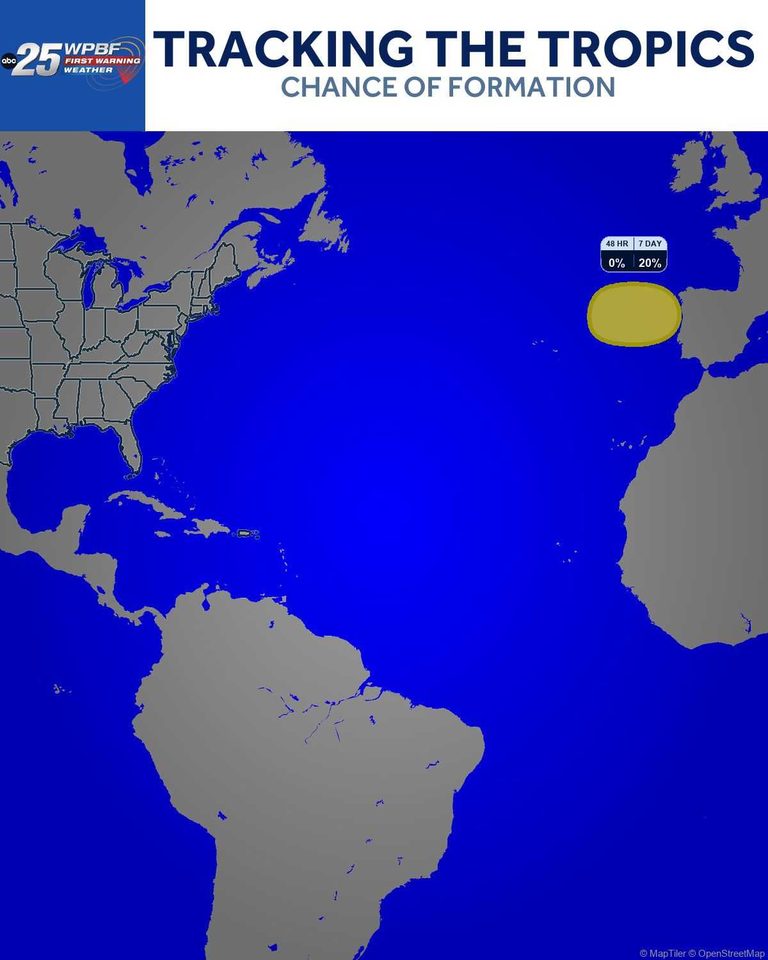 National Hurricane Center Monitors Atlantic Low Pressure System That May Affect