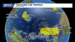National Hurricane Center Monitors Tropical Wave Off Africa With Low Odds Of Dev