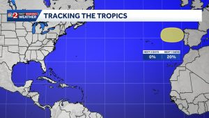 National Hurricane Center Tracks New Atlantic Low Pressure System Moving Toward