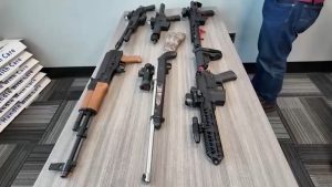 Nearly Two Dozen Illegal Guns And Drugs Seized From Long Beach Home