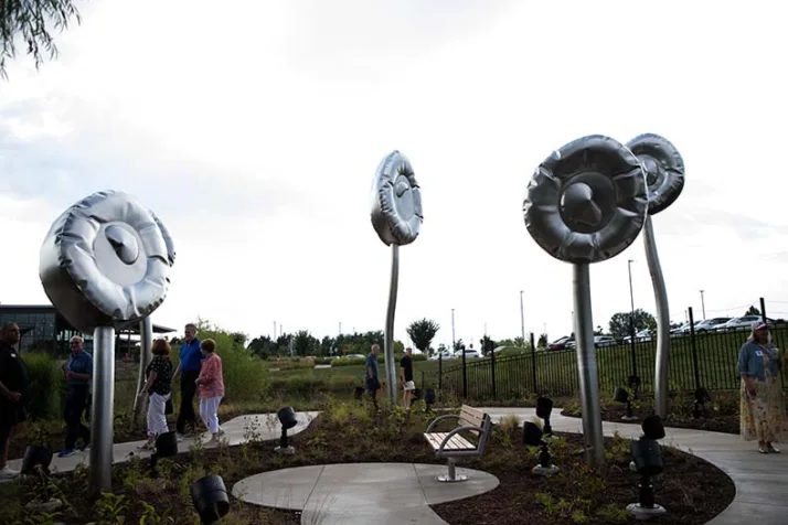 New Growing Kindness Sculpture Unveiled At Overland Park Arboretum