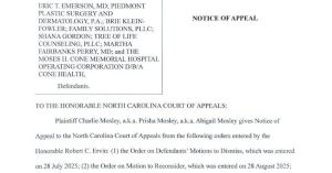 North Carolina Court Of Appeals To Hear Detransitioner Lawsuit On Sept 29