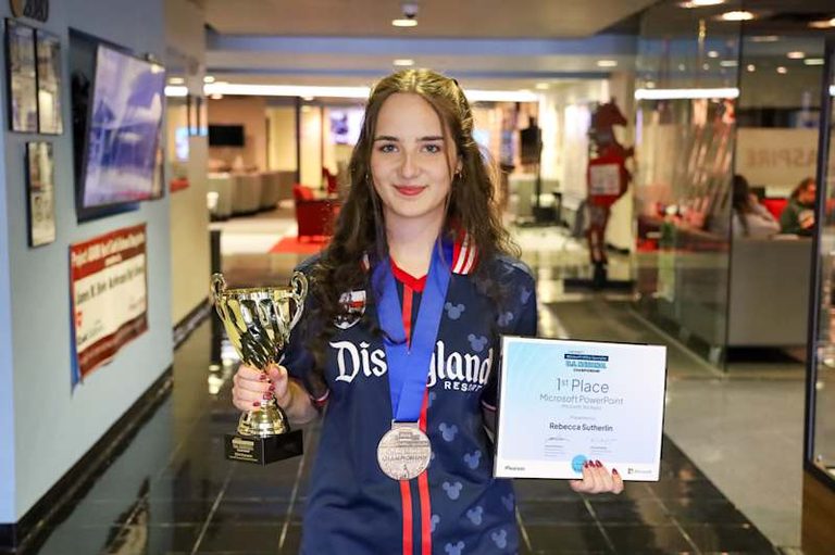 Northwest Isd Student Rebecca Sutherlin Places Eighth At Microsoft Office World