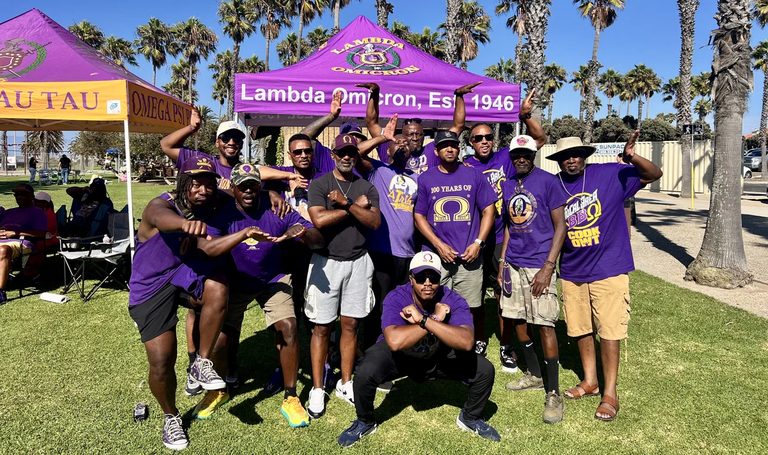 Omega Psi Phi Hosts Beach Bbq