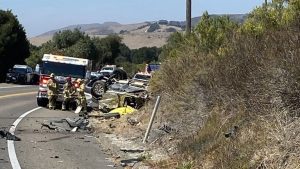 One Killed In Semi Truck Collision On Highway 1 Near Lompoc Road Closed