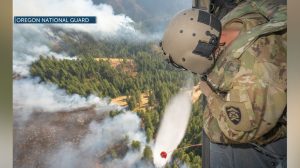 Oregon National Guard Helps Fight Hagen Fire