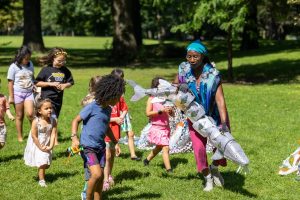 Outdoor Puppet Play Teaches Chicago Kids About Sturgeon And Environmental Care