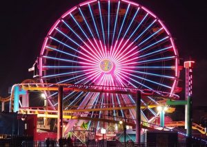 Pacific Park Lights Ferris Wheel In Pink Tribute To Dolly Parton