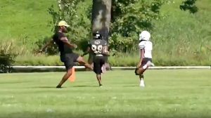 Parent Runs Onto Mount Pleasant Youth Football Field Trips 9 Year Old Runner