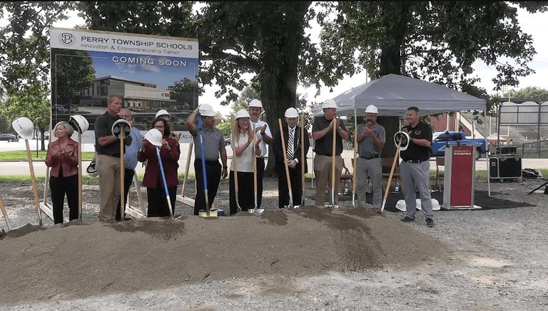 Perry Township Schools Break Ground On Indiana S First University Based High Sch