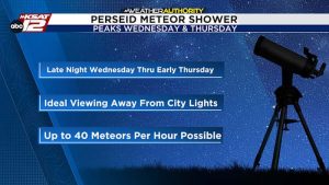 Perseid Meteor Shower Peaks