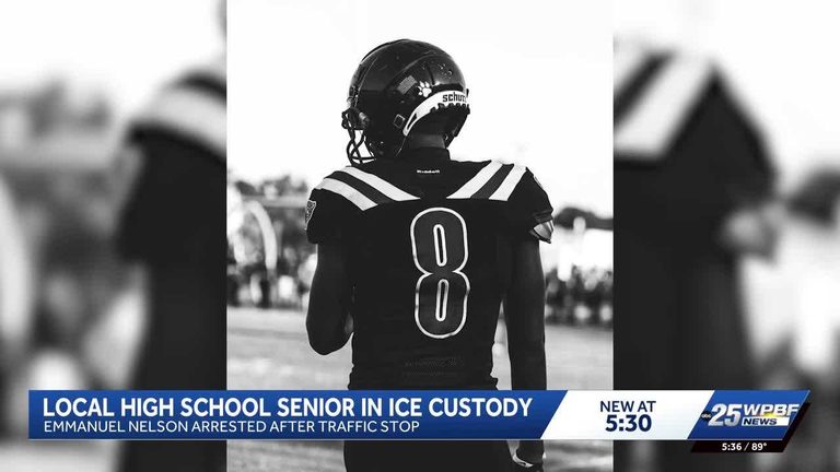 Port St Lucie High School Senior Placed In Ice Custody After Traffic Stop