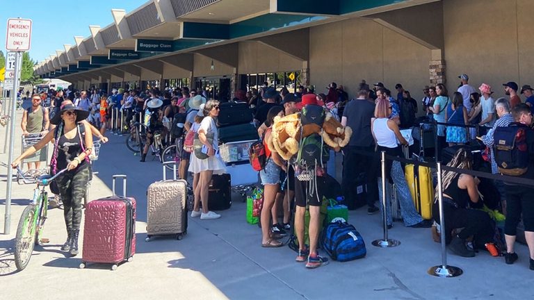 Reno Tahoe Airport Prepares For Busy Burning Man And Labor Day Travel Surge
