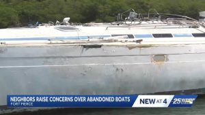 Residents Urge Removal Of Abandoned Boats From Wildcat Cove In Fort Pierce