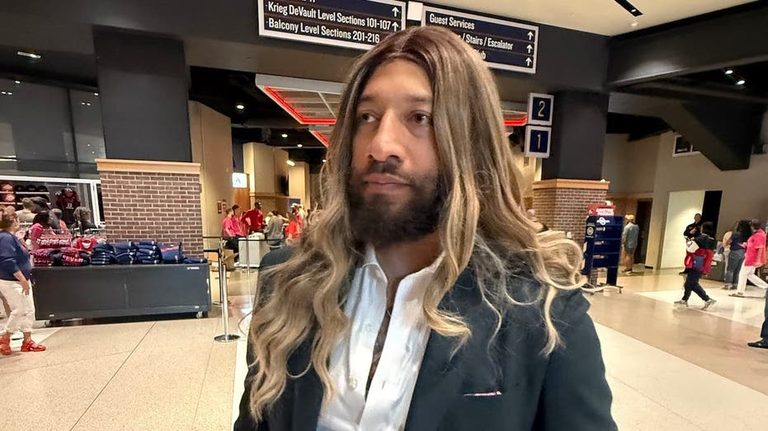 Royce White Appears At Indiana Fever Game In Blonde Wig To Promote Wnba Draft Bi