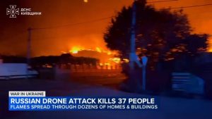 Russian Drone Strike On Myla Warehouse Kills 37 Ukraine Blames Negligence