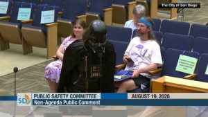 San Diego Council Meeting Sees Darth Vader Cosplay Protest Over Flock Surveillan