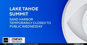 Sand Harbor State Park Closes Wednesday For Lake Tahoe Summit