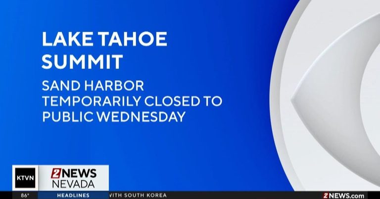 Sand Harbor State Park Closes Wednesday For Lake Tahoe Summit