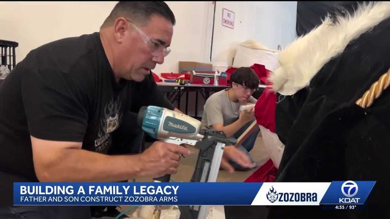 Santa Fe Father And Son Build Zozobra S 24 Foot Arms Honoring Family Tradition