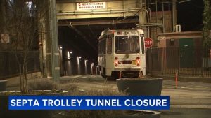 Septa Trolley Tunnel Closed Through Monday Morning Buses Replace Service