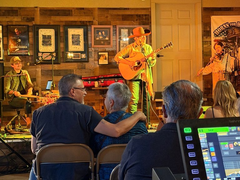 Skip Ewing Performs In Dubois