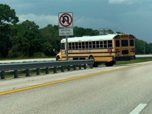 St Lucie County School District Disciplines Bus Driver After Illegal U Turn On I