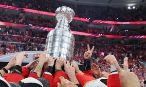 Stanley Cup Visits Dunkin Park