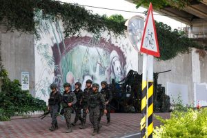 Taiwan President Participates In War Games