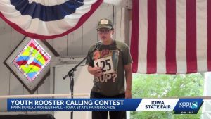 Teen Wins Iowa State Fair Rooster Calling Contest