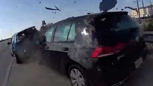 Texas Officer Narrowly Avoids Crash