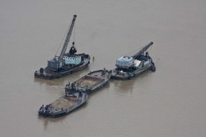 Toledo Harbor Dredging Operation
