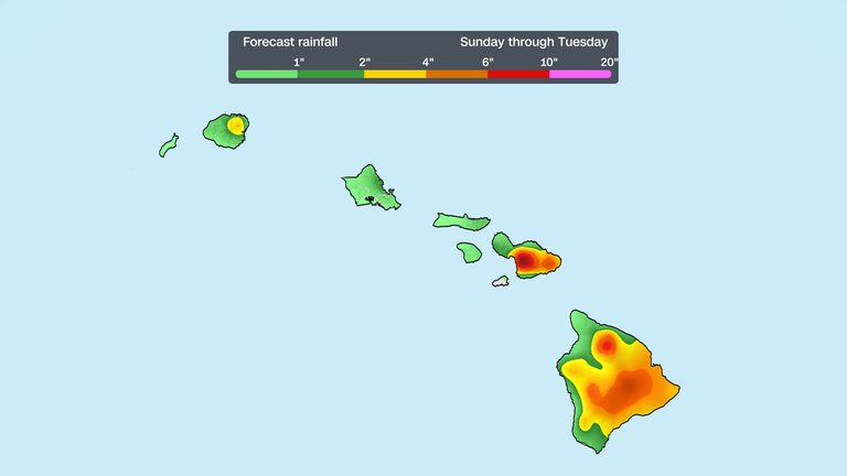 Tropical Storm Moke Brings Heavy Rain And Flood Watch To Hawaii S Big Island