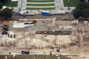 Trump Blames Vandalism For Damaged National Mall Grass