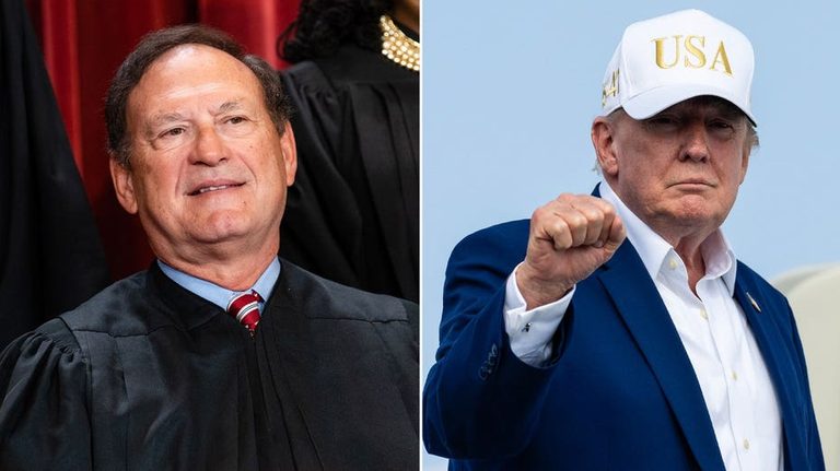 Trump Cheers Alito S Decision To Stay On Supreme Court