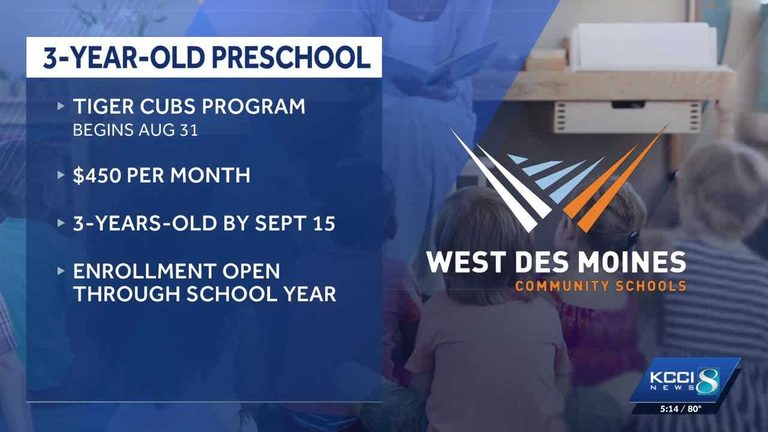 West Des Moines Schools Open Tiger Cubs Preschool For 3 Year Olds