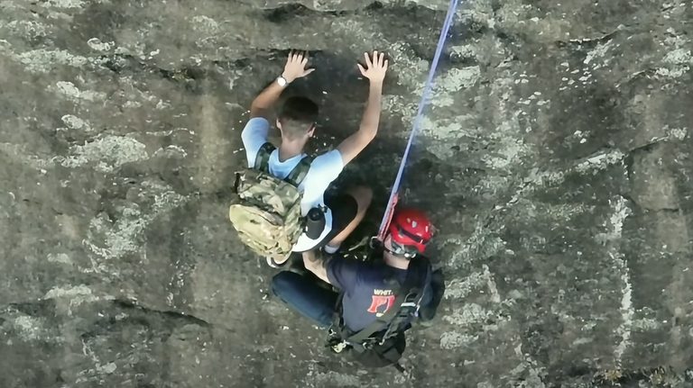 White County Firefighter Rescues Stranded Climber On Mount Yonah